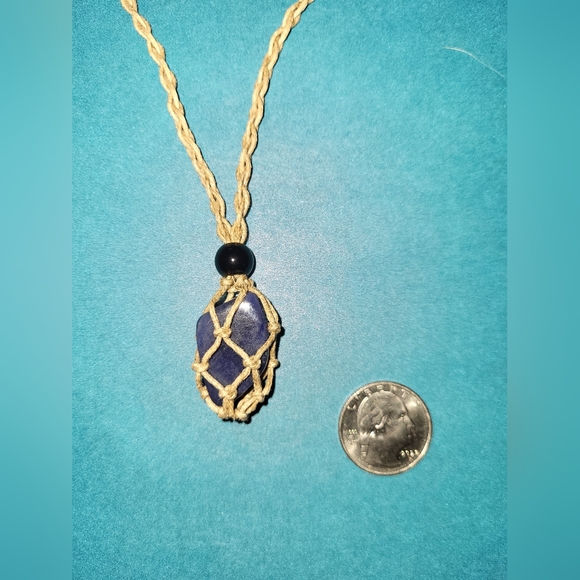 Healing Cage Necklace with Natural Crystal - Picture 3 of 5